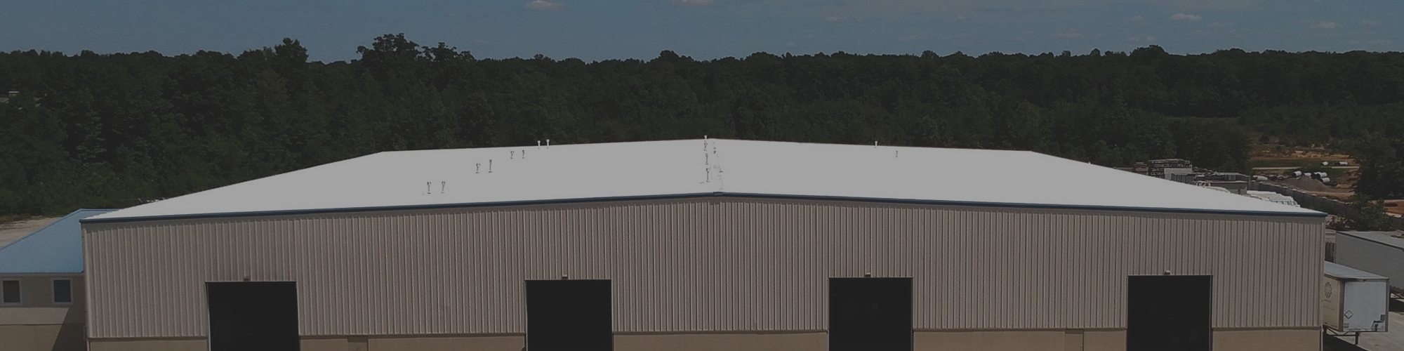 a newly installed commercial roof